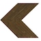 Ekena Millwork 13 3/4"W x 12"H x 3/4"D Vintage Farmhouse 5 1/2" Chevron, Barnwood Decor Collection, Reclaimed Grey DECR13X12X075CHVGY - alternate 5